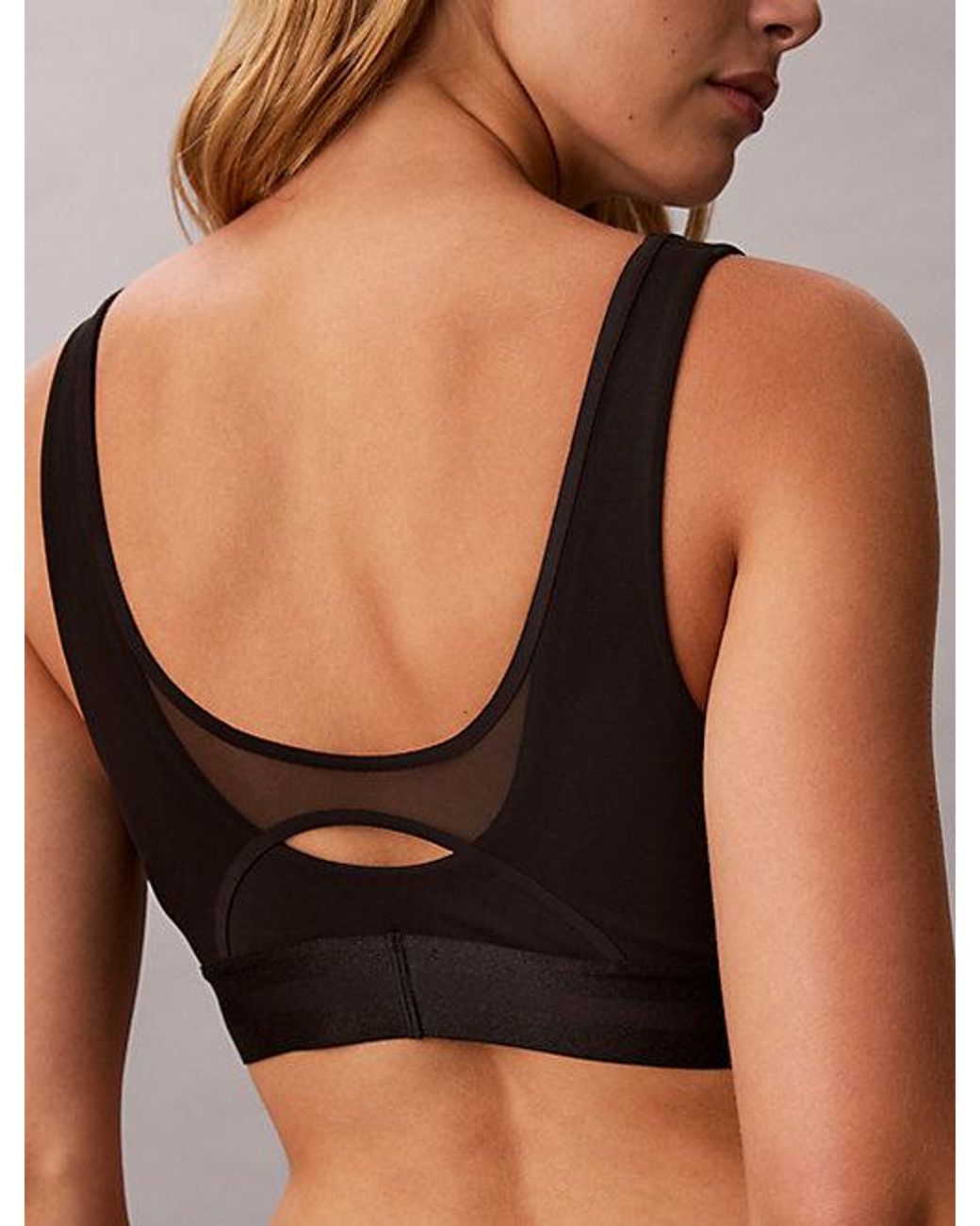 Calvin Klein Brown Sport Mesh Low Impact Sports Bra