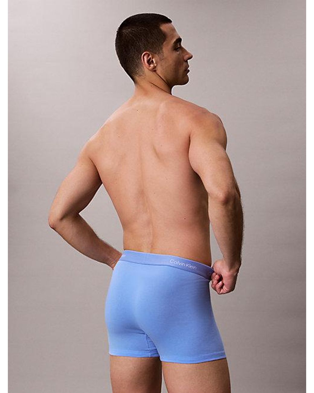 Calvin Klein Blue 5 Pack Relaxed Trunks for men
