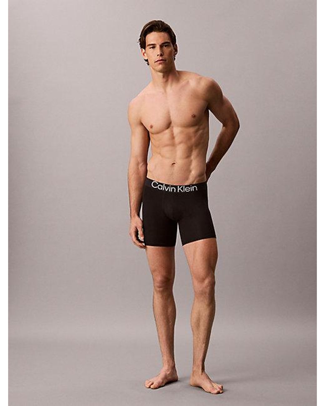 Calvin Klein Black 3 Pack Boxer Briefs Ultra Soft Cotton Lyocell for men
