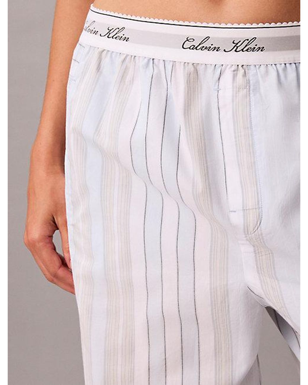 Calvin Klein Pink Pyjama Pants Icon Cotton Poplin