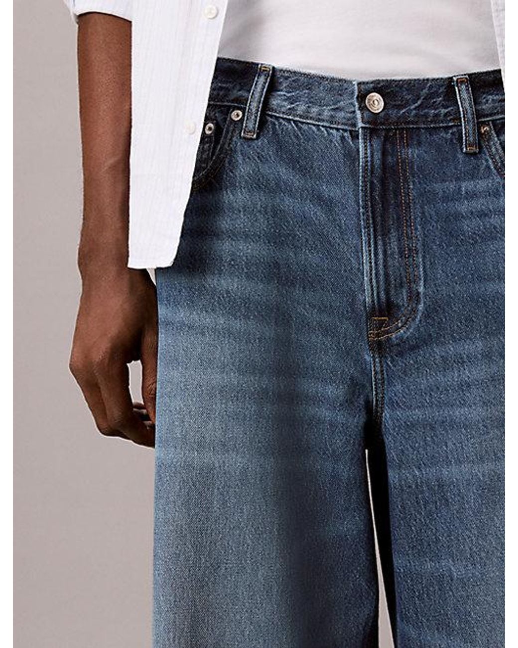 Calvin Klein Blue Jeans Extreme Baggy Jeans for men