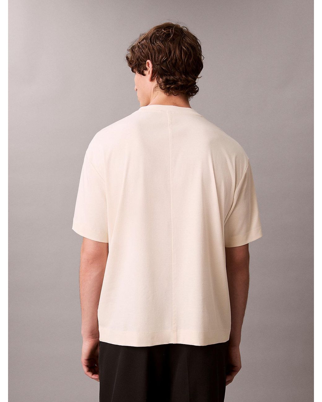 T-Shirt Relaxed Avec Logo Brodé Calvin Klein pour homme en coloris Multicolor