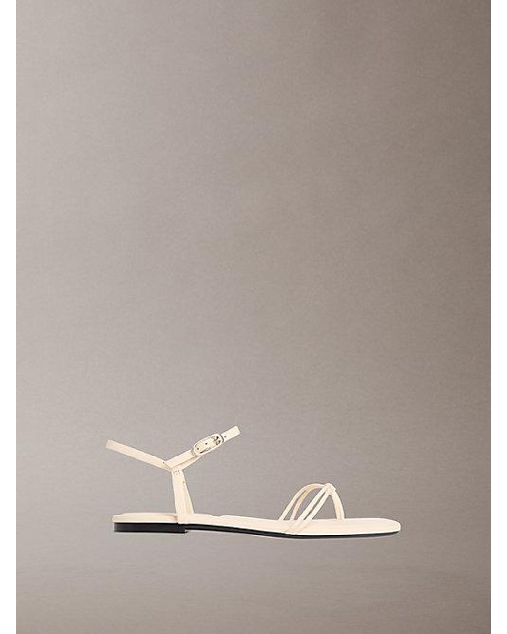 Calvin Klein Multicolor Ck Provence Square Toe Flat Sandals