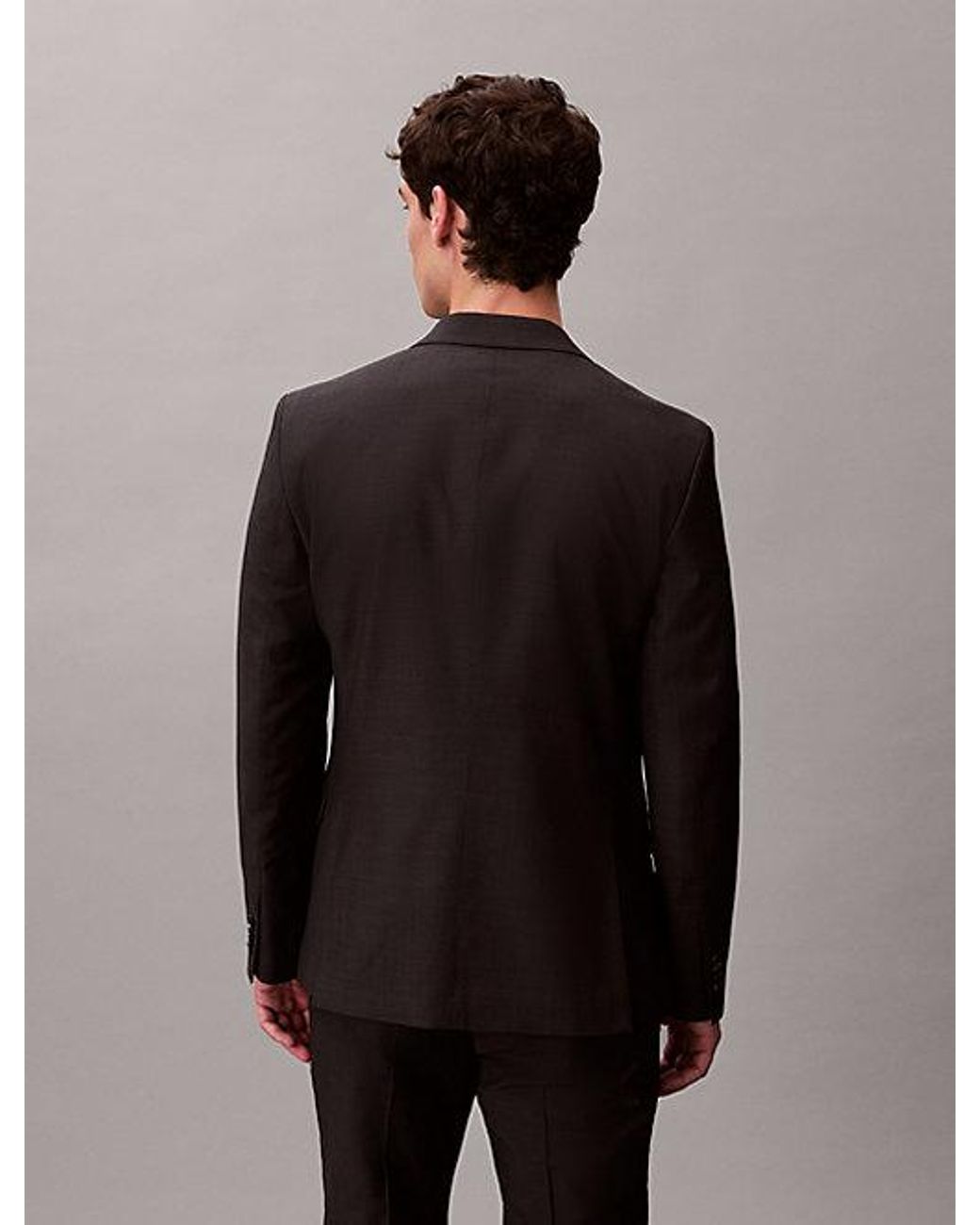 Calvin Klein Slim Blazer Met Microstippen in het Gray voor heren