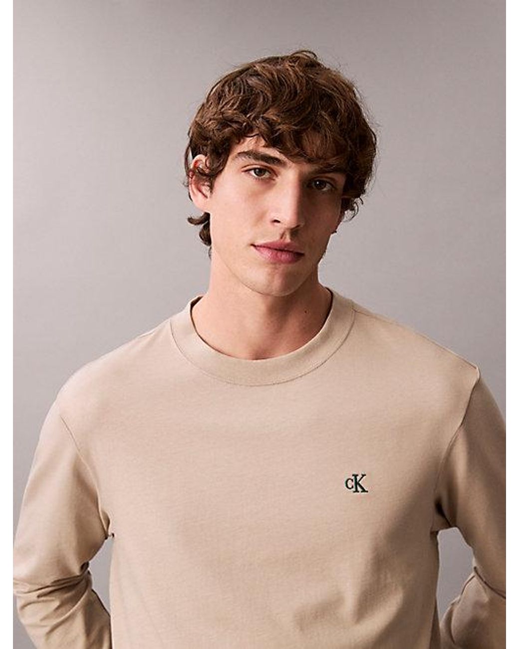 Calvin Klein Natural Jeans Relaxed Monogram T-Shirt for men