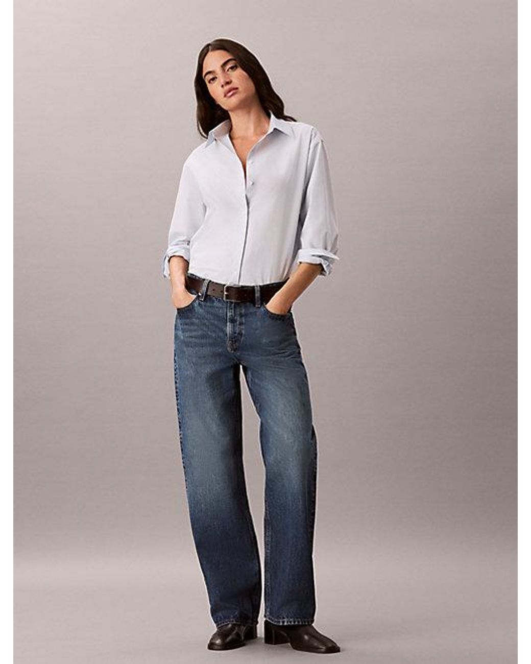 Calvin Klein Blue Jeans 90S Straight Jeans