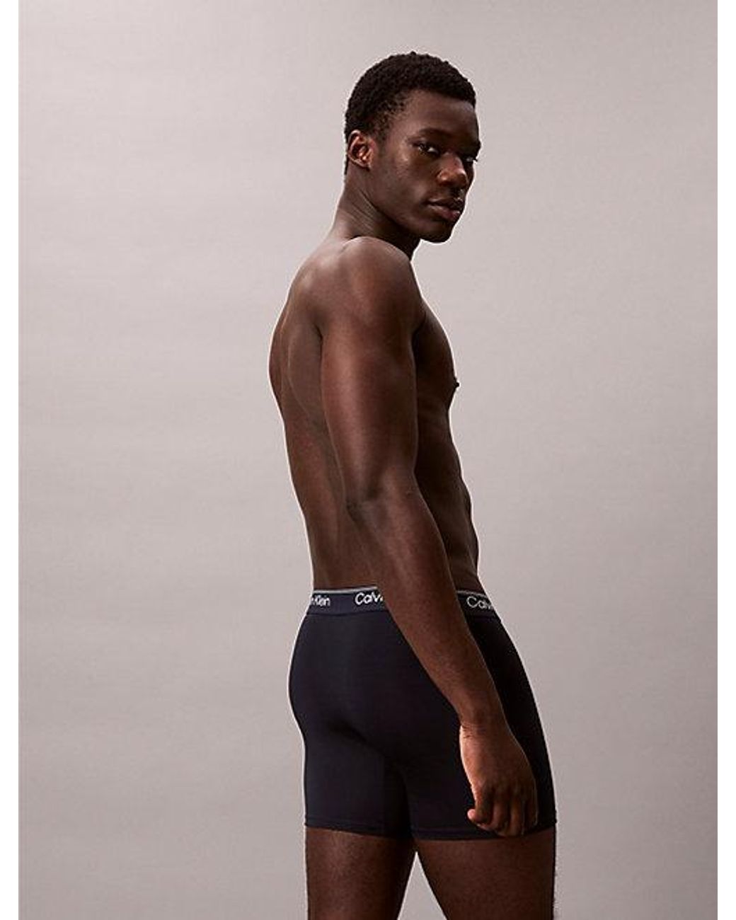 Calvin Klein 3-Pack Boxer Briefs in het Blue voor heren