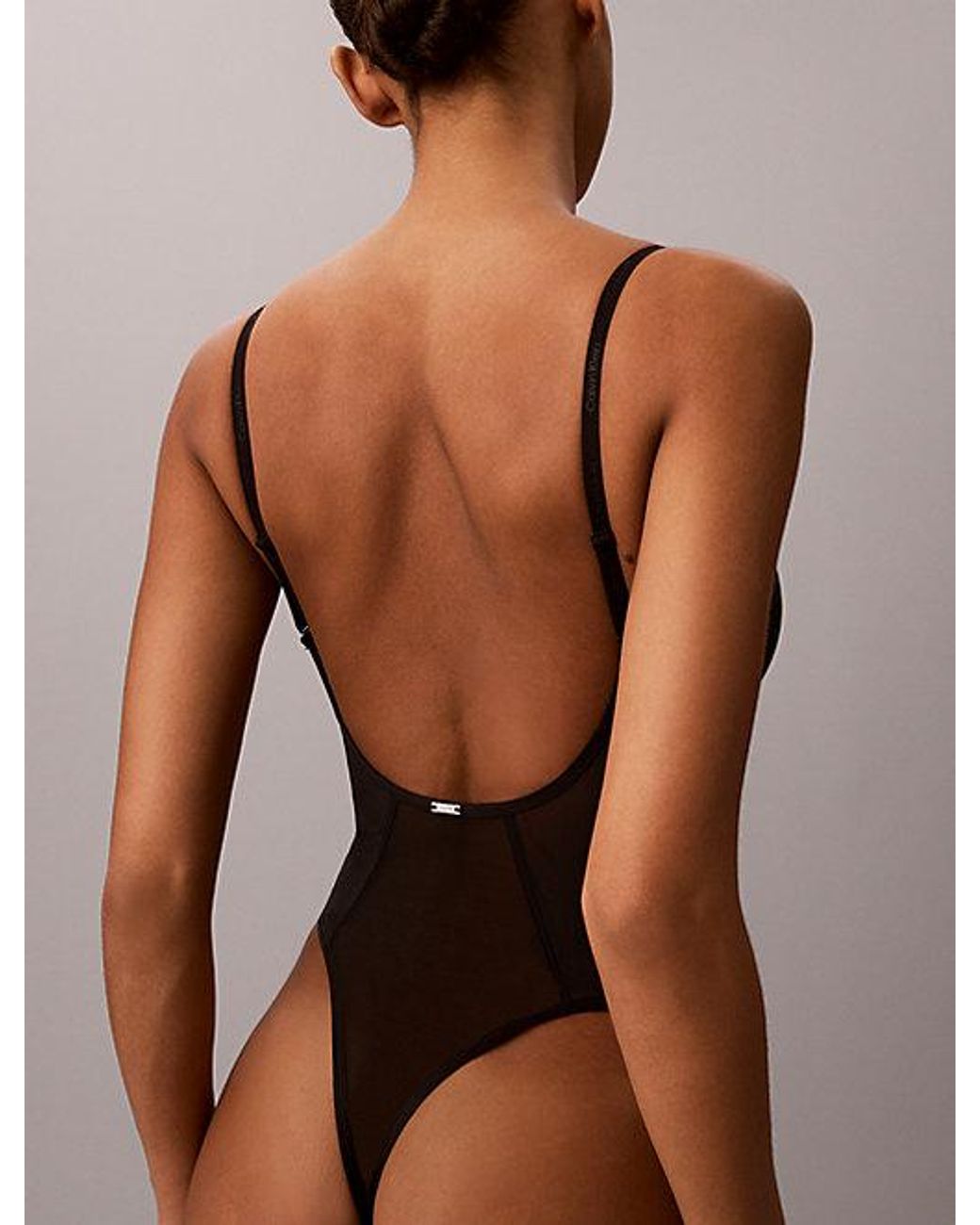 Calvin Klein Black Shapewear Plunge Bodysuit Perfectly Fit Shapewear