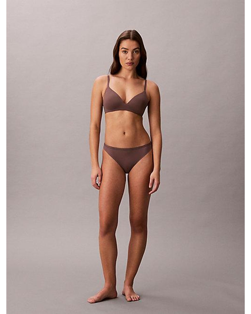 Calvin Klein Brown Wireless T-Shirt Bra Perfectly Fit