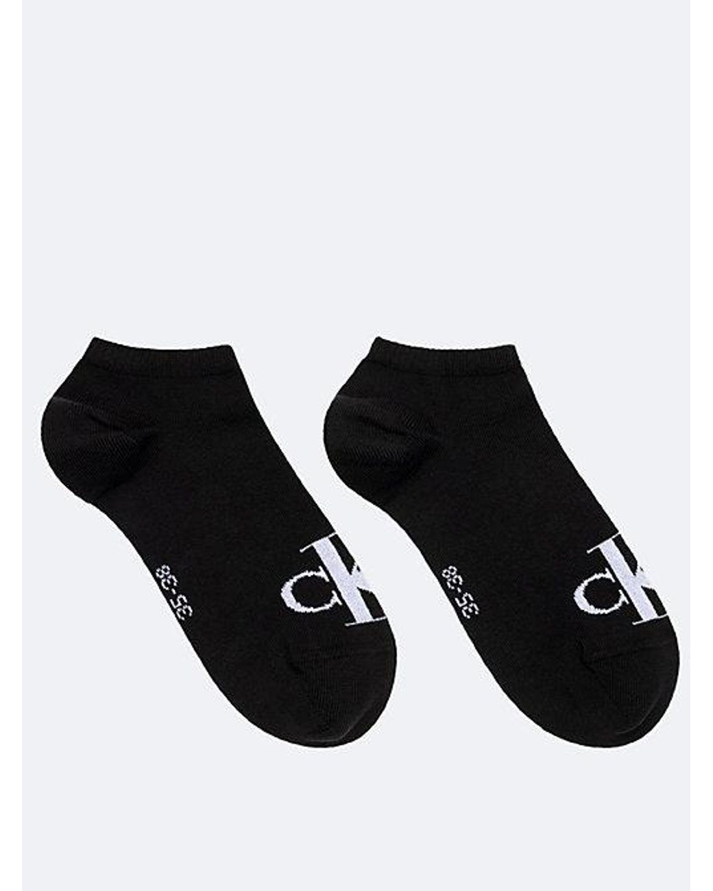 Calvin Klein Black Jeans 2 Pack Ankle Socks