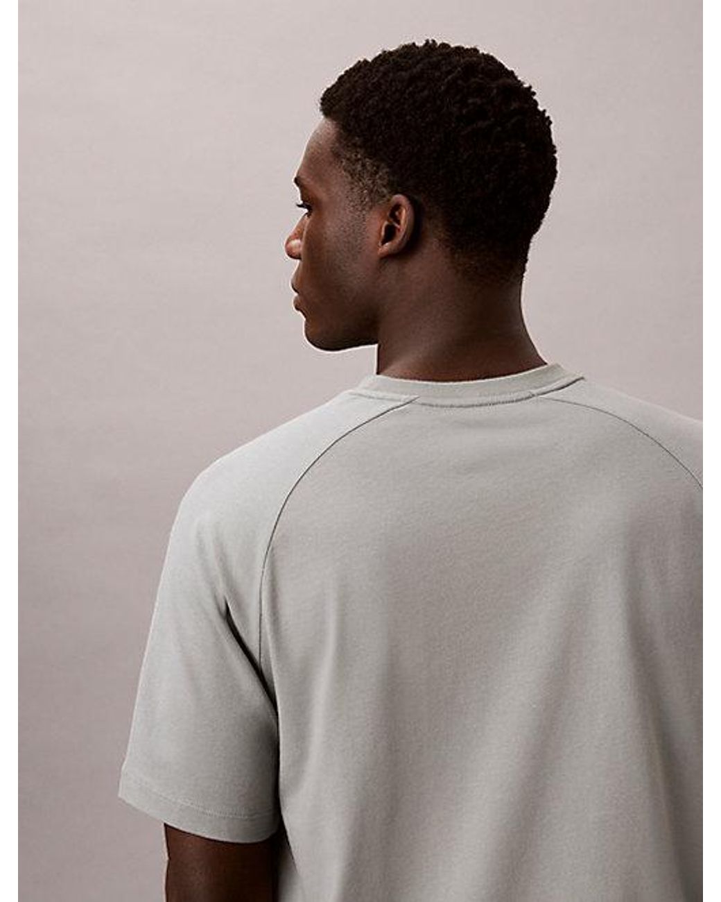 Calvin Klein Gray Sport Performance Cotton Blend Gym T-Shirt for men