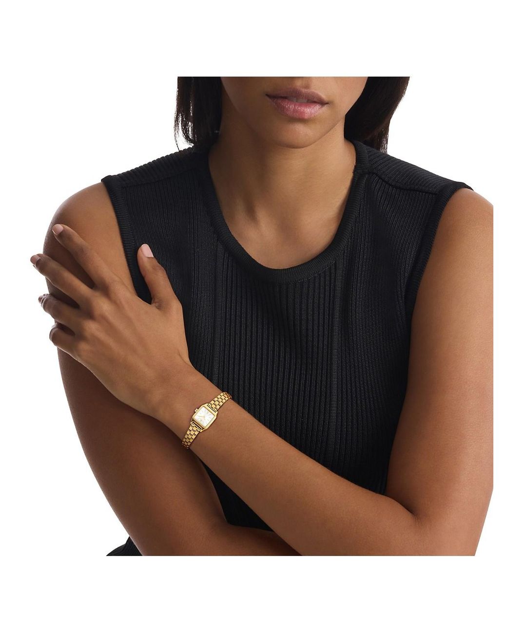 Calvin Klein Metallic Square Monogram Bracelet Watch