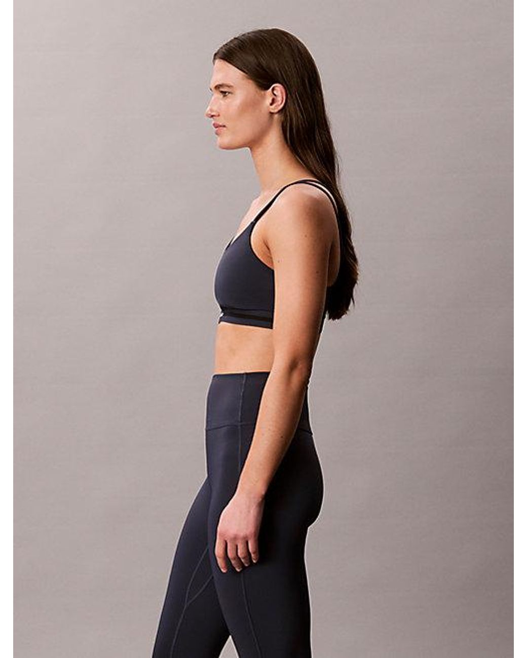 Calvin Klein Blue Sport Low Support Quick Dry Sports Bra