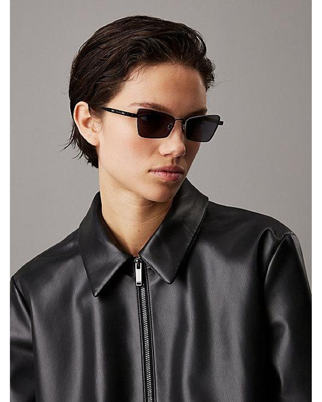 Calvin Klein Gray Butterfly Sunglasses
