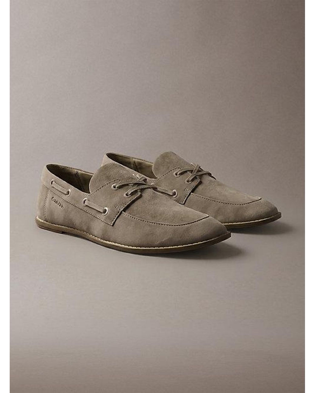 Calvin Klein Gray Bootsschuhe Aus Wildleder