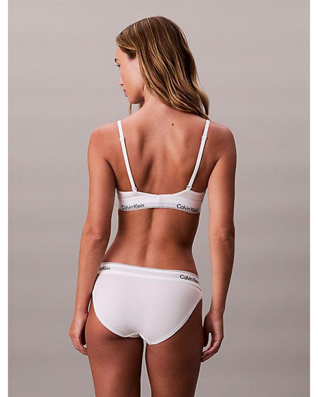 Calvin Klein White Bikini Briefs Icon Cotton Modal
