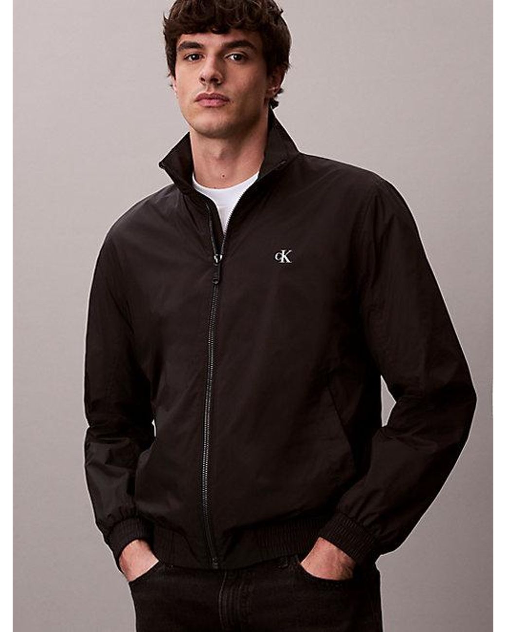 Calvin Klein Brown Jeans Technical Zip Up Jacket for men
