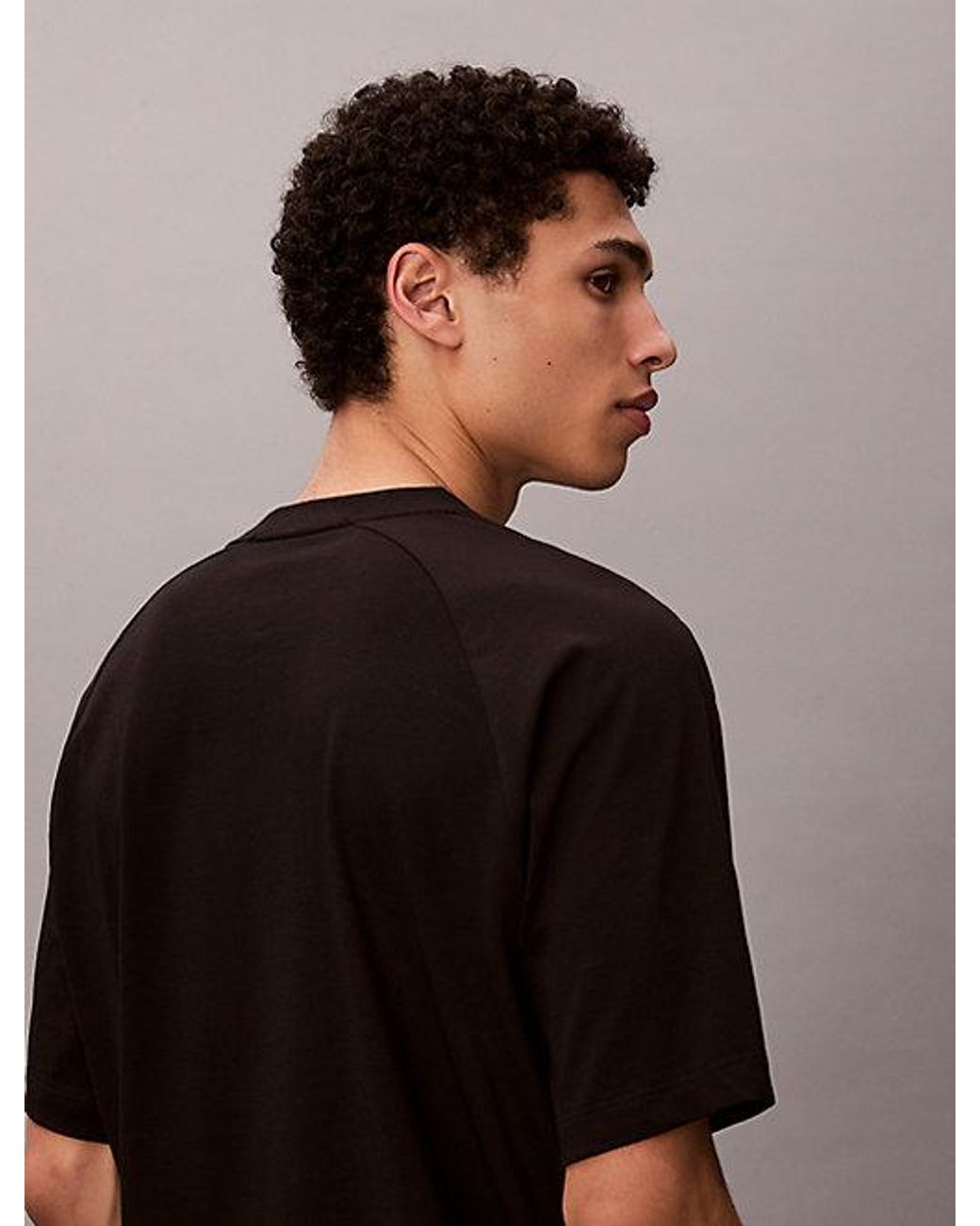Calvin Klein Black Sport Performance Cotton Blend Gym T-Shirt for men
