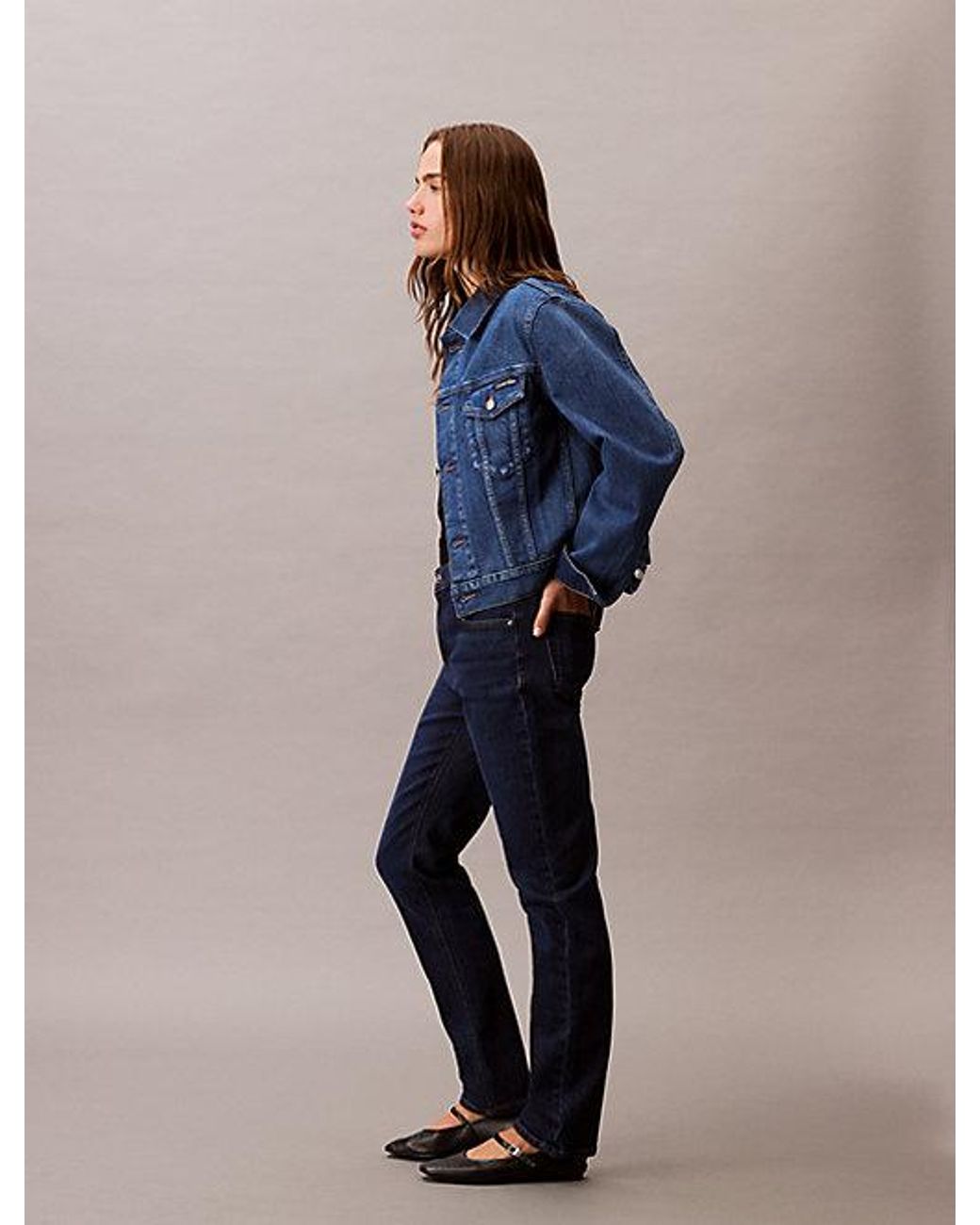 Calvin Klein Blue Jeans Mid Rise Slim Jeans