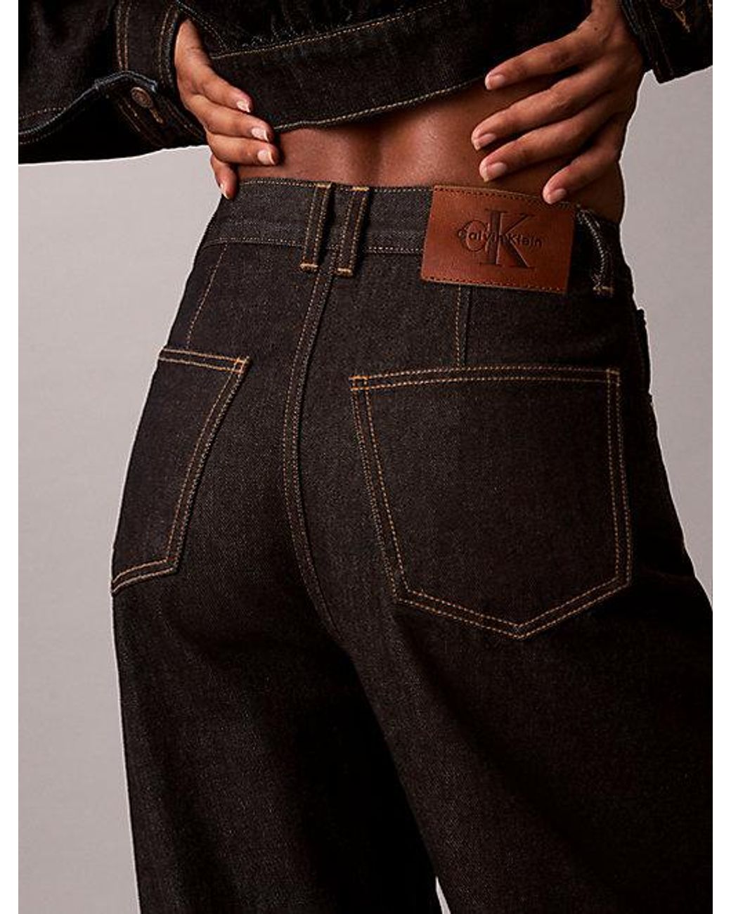 Calvin Klein Blue Jeans High Rise Barrel Jeans