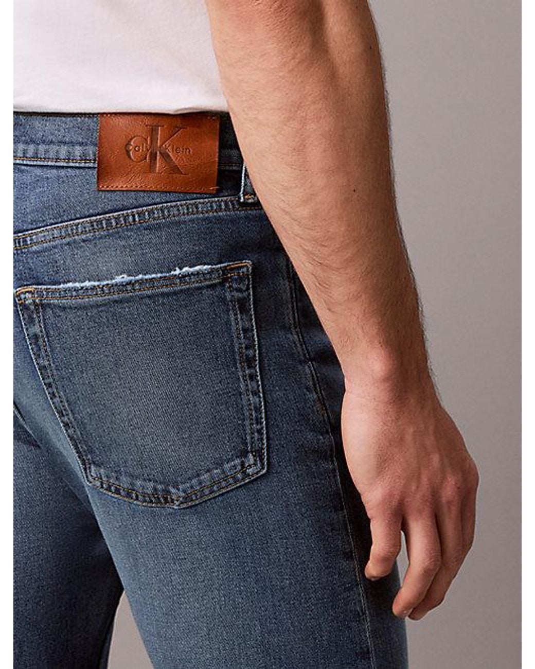 Calvin Klein Blue Jeans Standard Straight Jeans for men