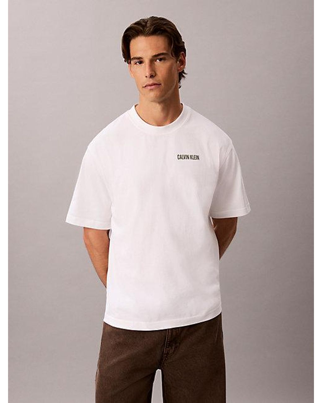 Calvin Klein Multicolor Jeans Relaxed Calvins Or Nothing Graphic T-Shirt for men