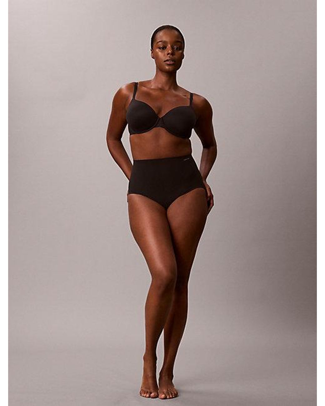 Calvin Klein Brown Sculpted Shapewear Briefs Medium