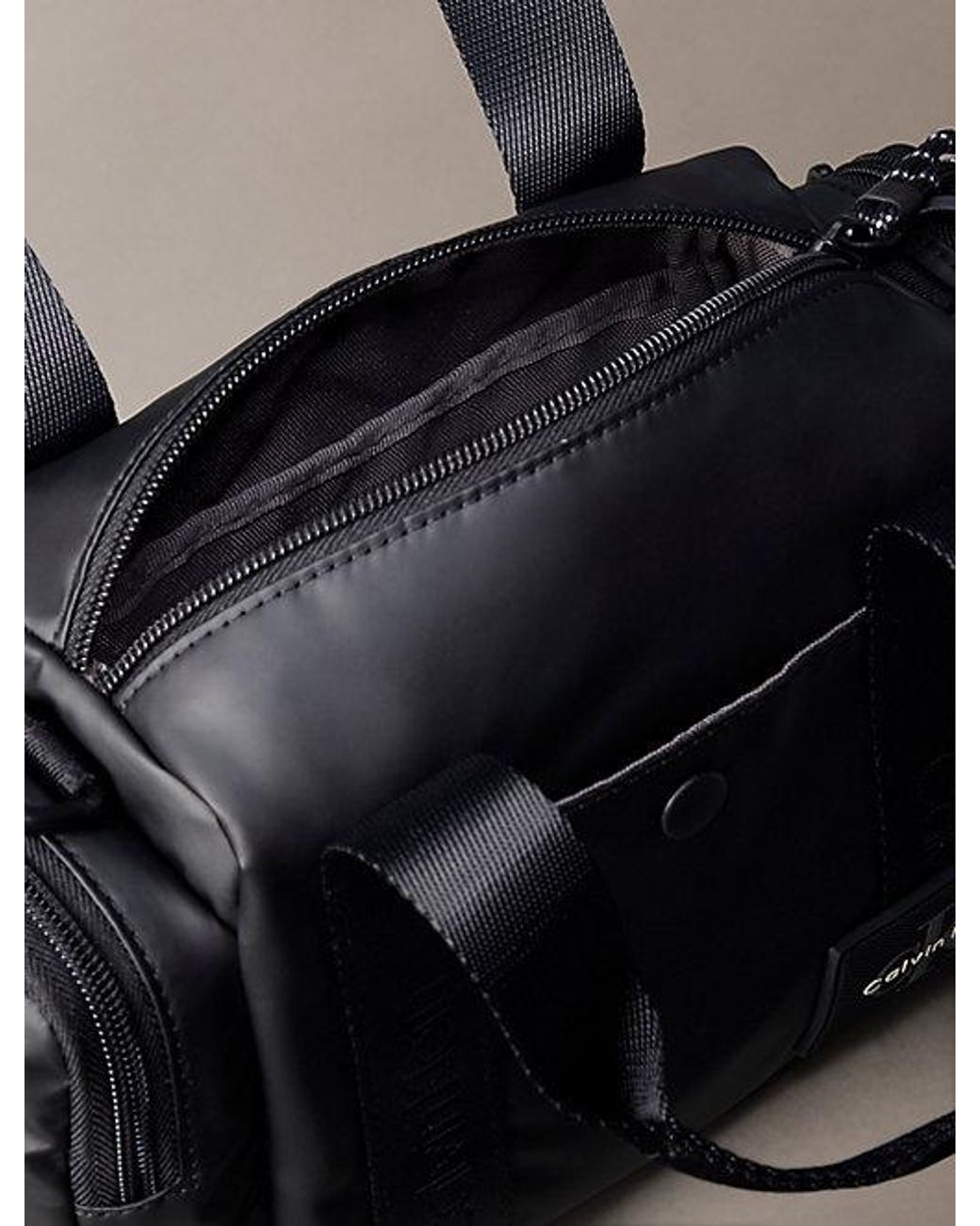 Calvin Klein Gray Water Repellent Crossbody Bag for men