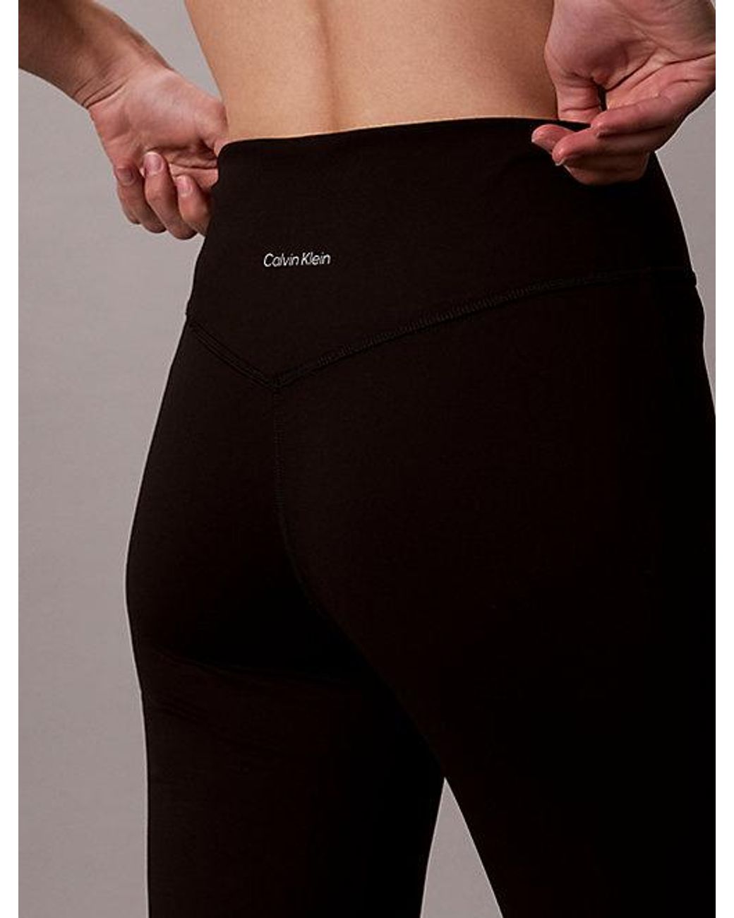 Calvin Klein Black Sport Quick Dry Flared Gym Leggings