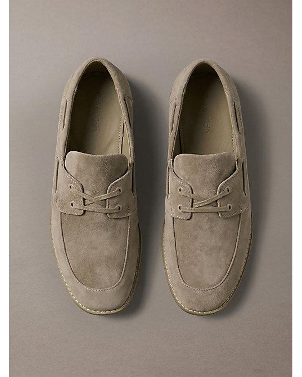 Calvin Klein Gray Bootsschuhe Aus Wildleder