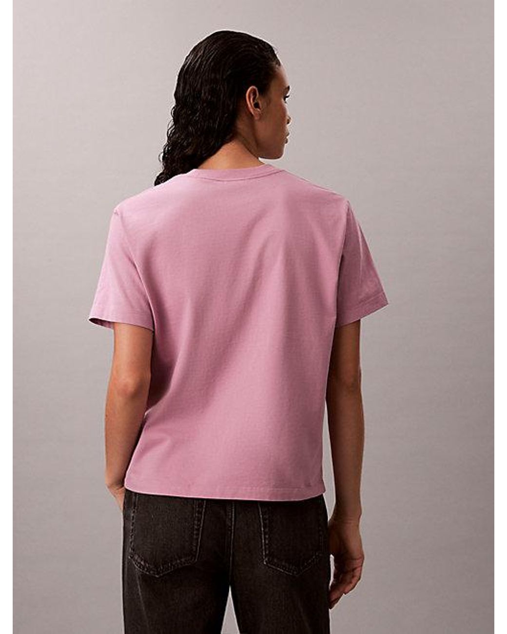 Calvin Klein Pink Kate Moss Graphic Boxy T-Shirt