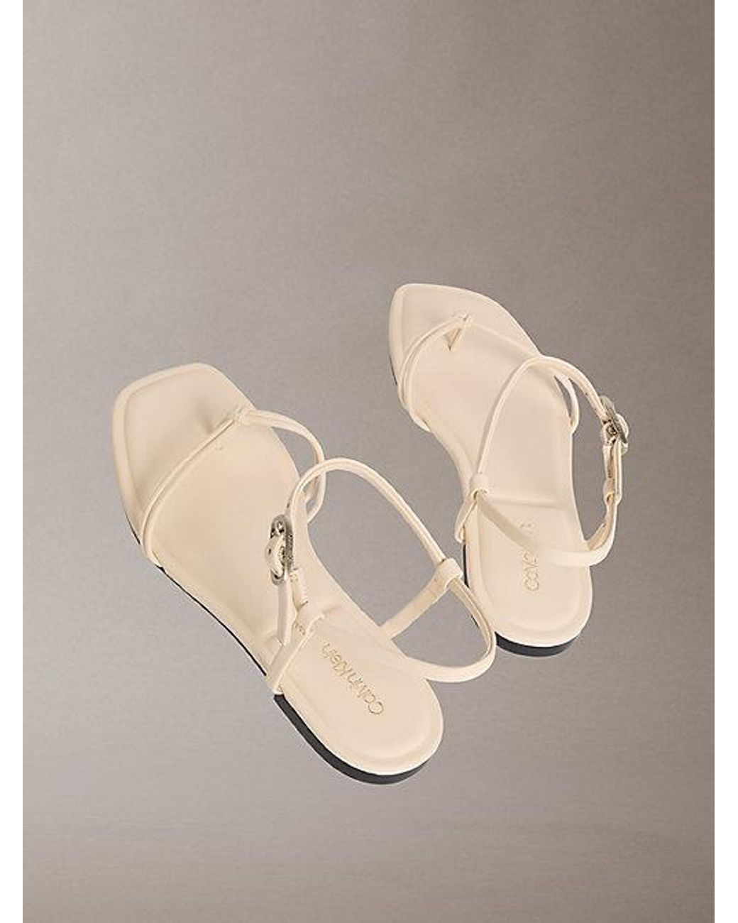 Calvin Klein Multicolor Ck Provence Square Toe Flat Sandals