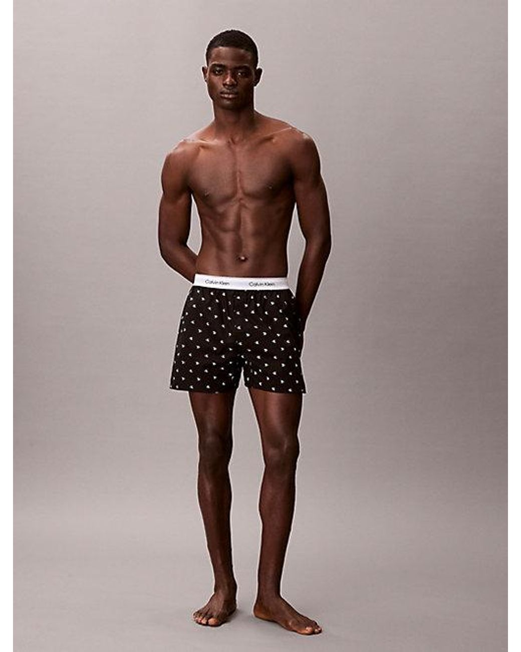 Calvin Klein Brown Boxers Heritage Cotton Poplin for men