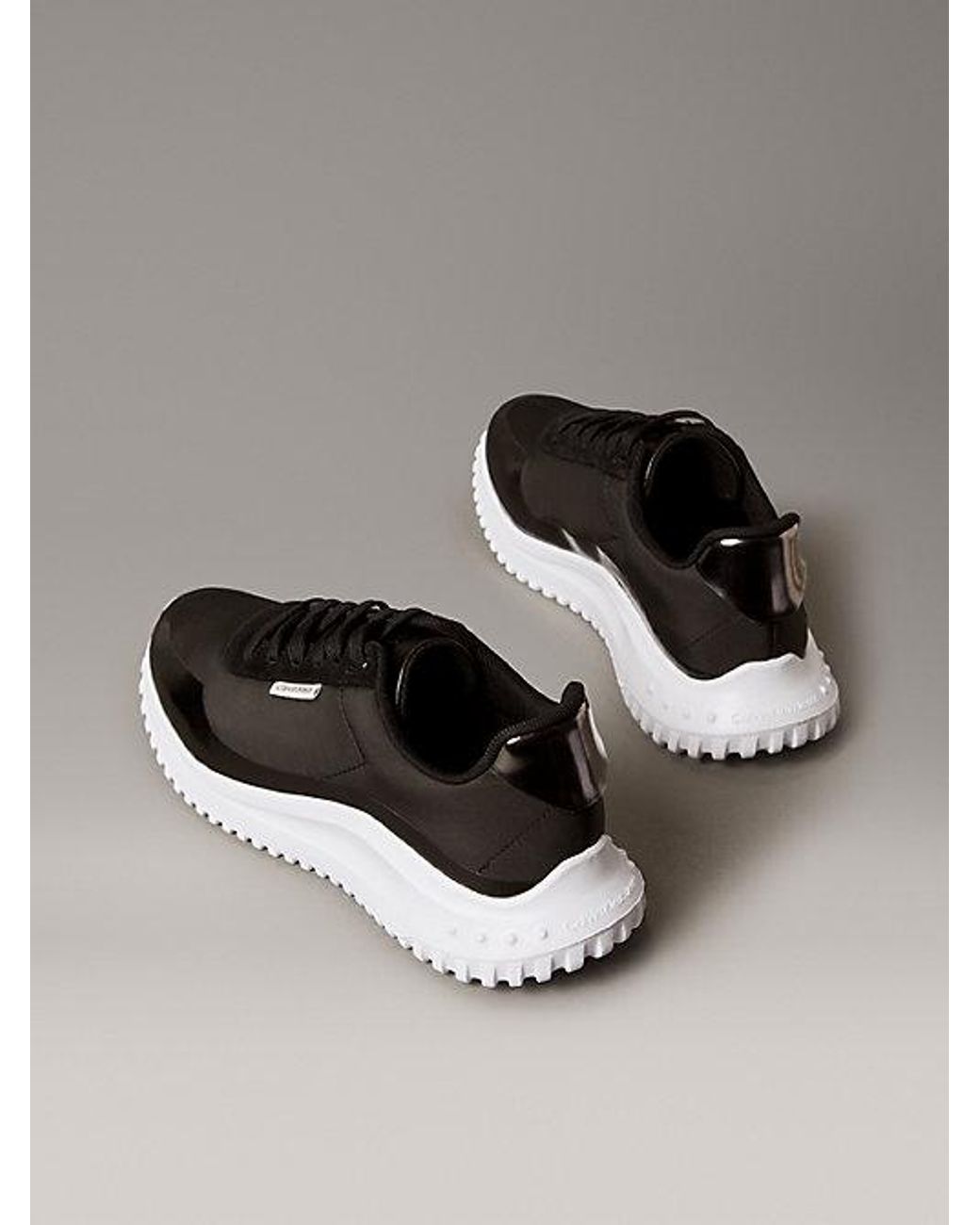 Calvin Klein Metallic Mirrored Tab Ultralight Trainers