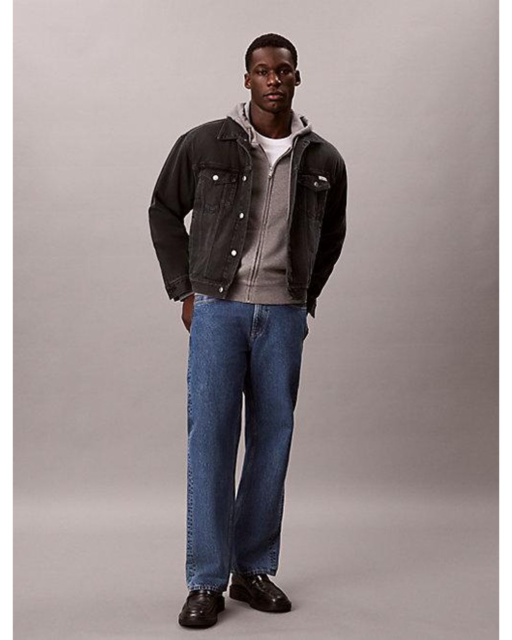 Calvin Klein Blue Jeans 90S Denim Trucker Jacket for men