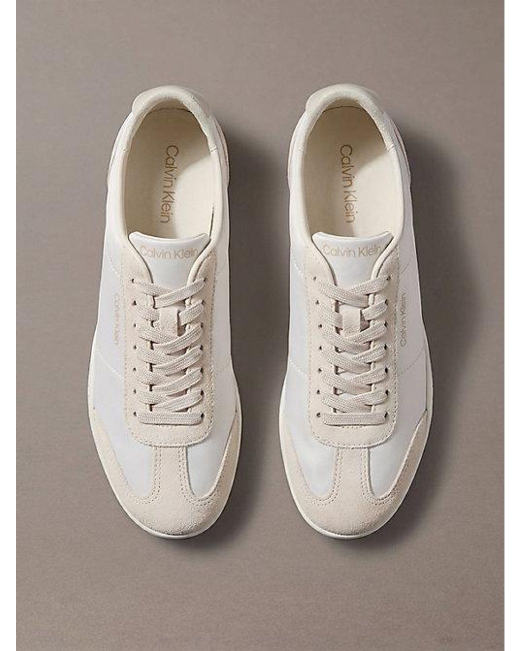 Calvin Klein Gray Satin Hybrid Ballet Trainers