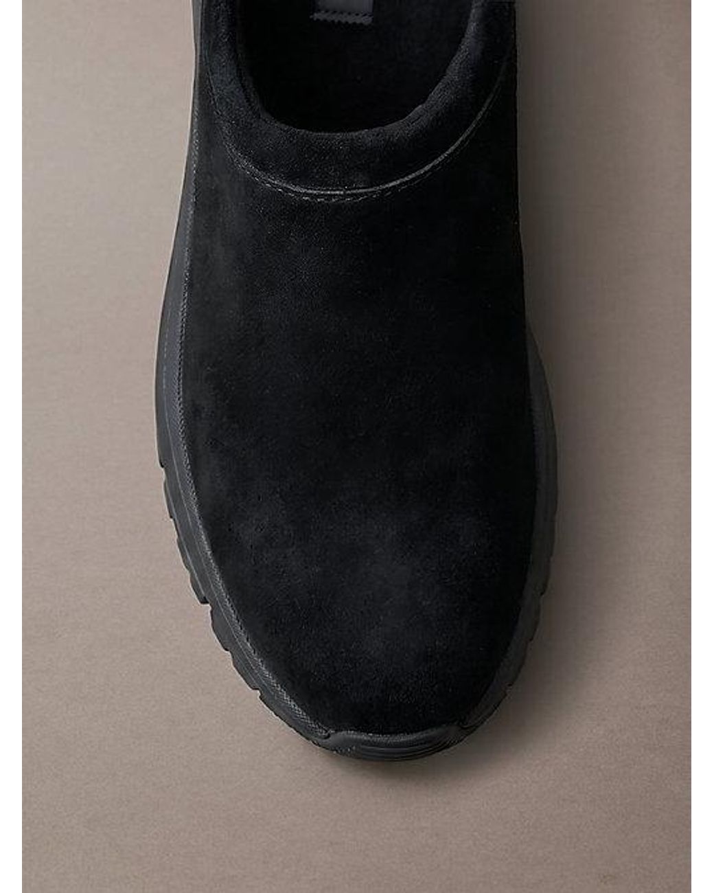 Calvin Klein Gray Suede Hybrid Trekking Mules for men