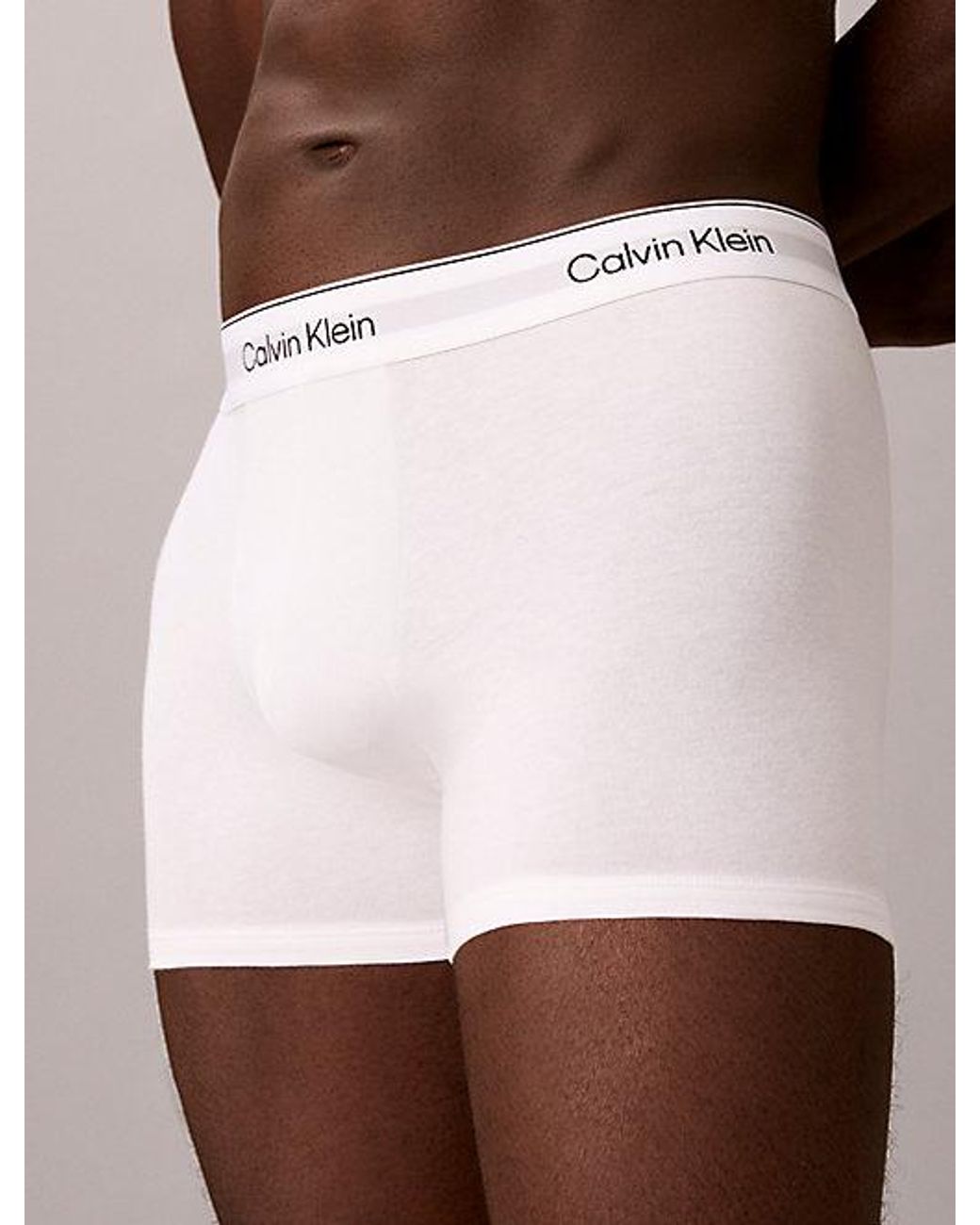 Calvin Klein Metallic 3 Pack Trunks Icon Cotton Stretch for men