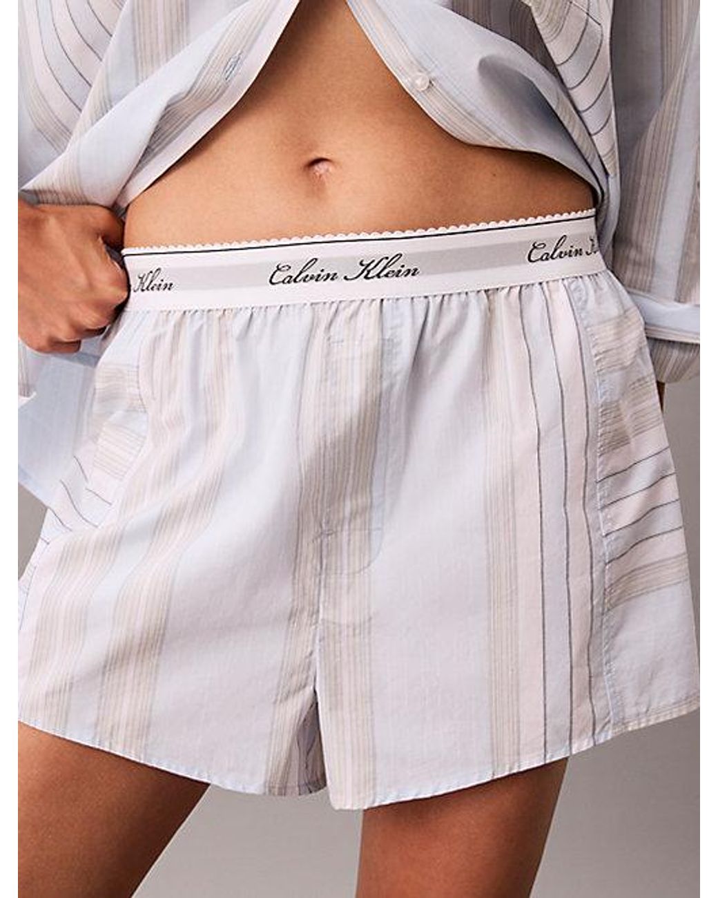 Calvin Klein Multicolor Pyjama Shorts Icon Cotton Poplin