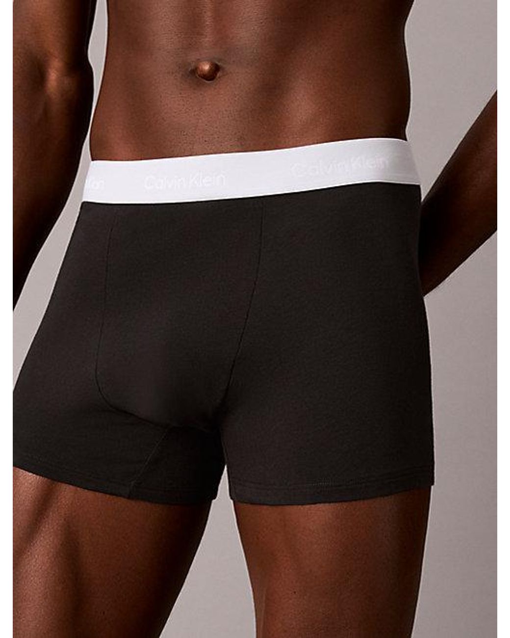 Calvin Klein Multicolor 3 Pack Relaxed Trunks Icon Cotton Stretch for men