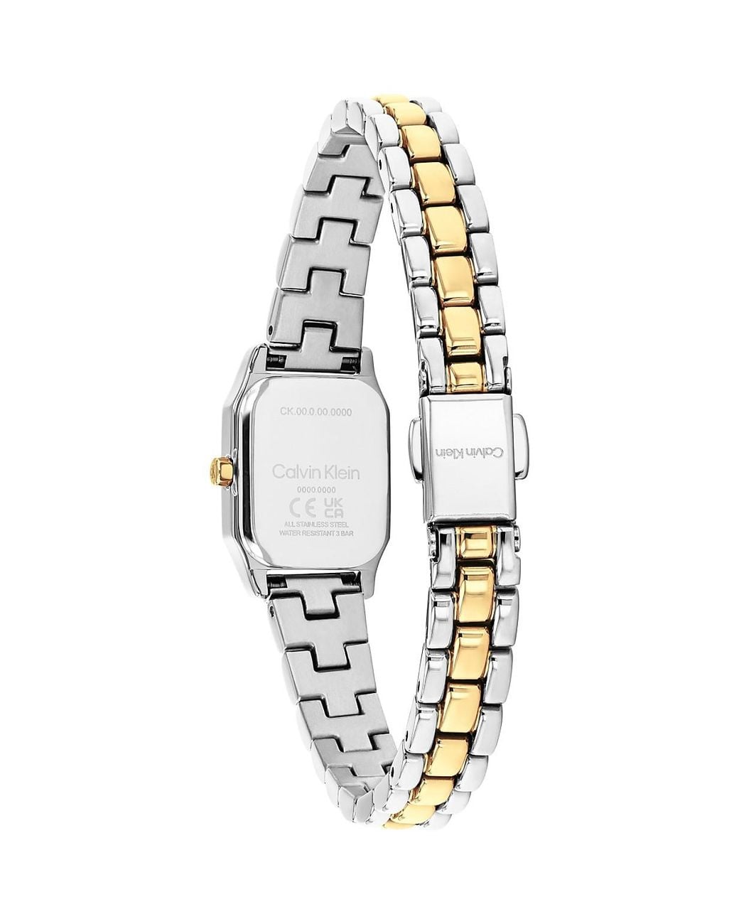 Calvin Klein Metallic Square Monogram Bracelet Watch