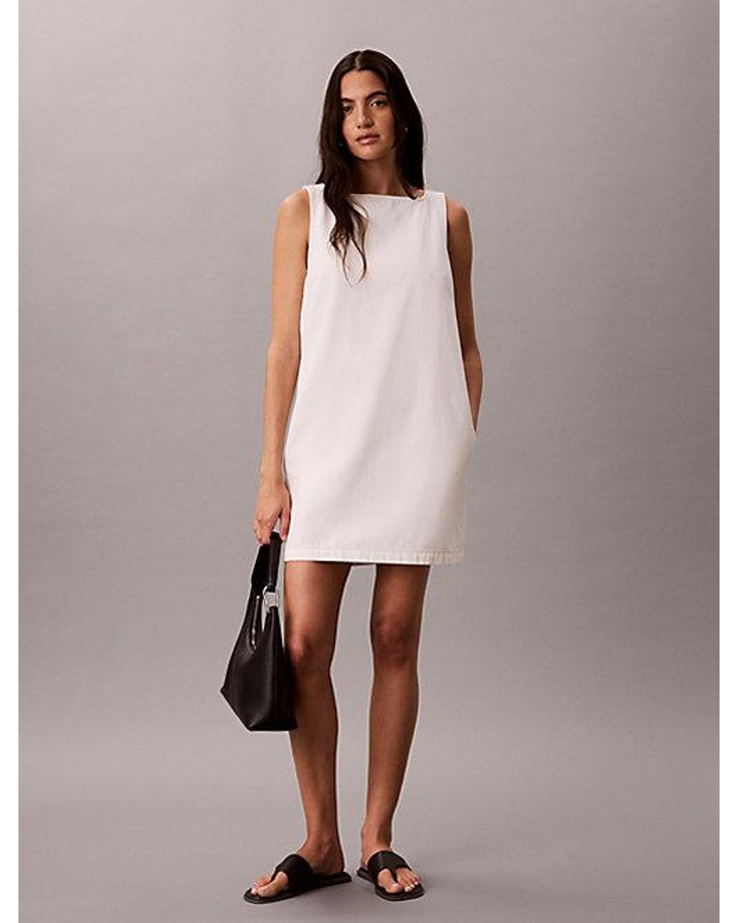 Calvin Klein Pink Jeans Denim Shift Dress