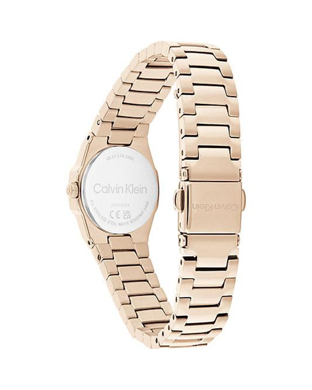 Calvin Klein White Sculpted Geometric Bracelet Watch