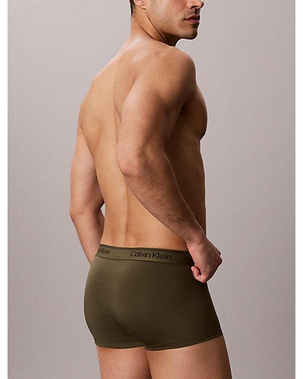 Calvin Klein Blue 5 Pack Low Rise Trunks Flex Microfibre Stretch for men