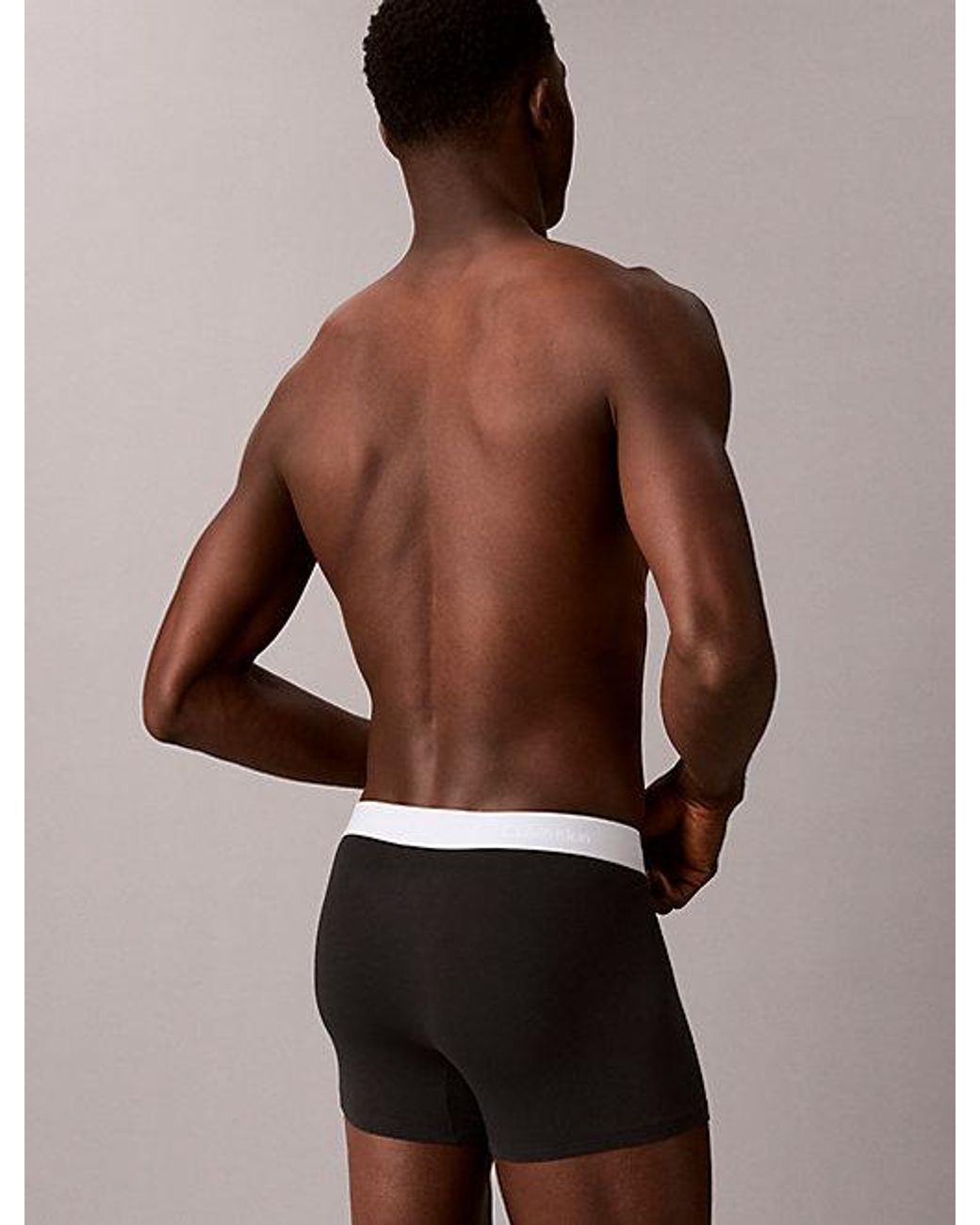 Calvin Klein Multicolor 3 Pack Relaxed Trunks Icon Cotton Stretch for men
