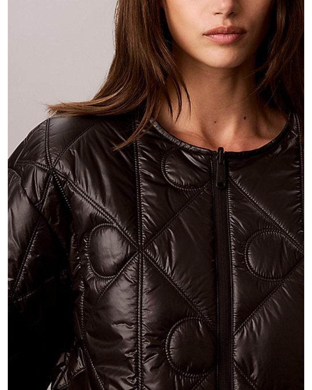Calvin Klein Black Jeans Quilted Reversible Liner Jacket