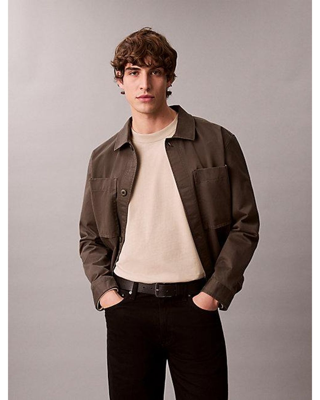 Calvin Klein Natural Jeans Relaxed Monogram T-Shirt for men