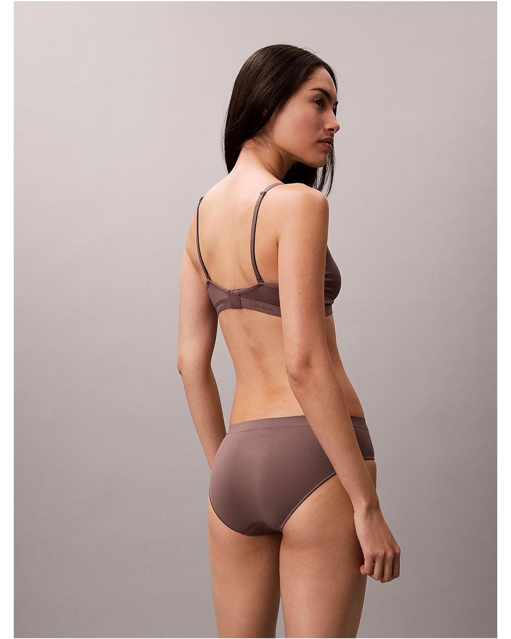 Calvin Klein Gray Bonded Flex Bikini