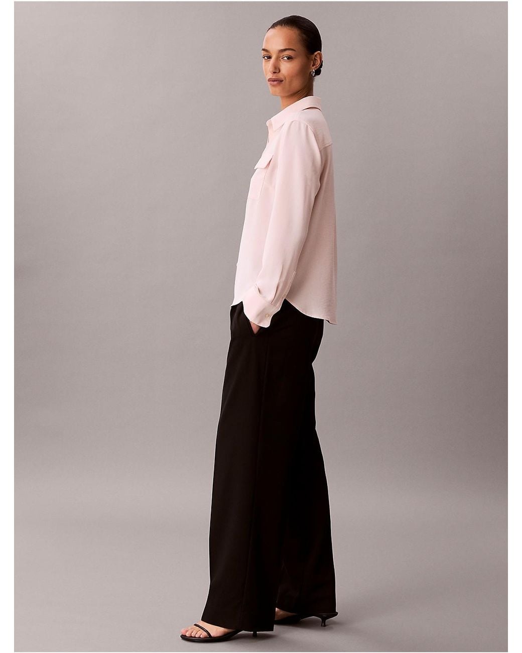 Calvin Klein Pink Utility Classic Button-Down Shirt