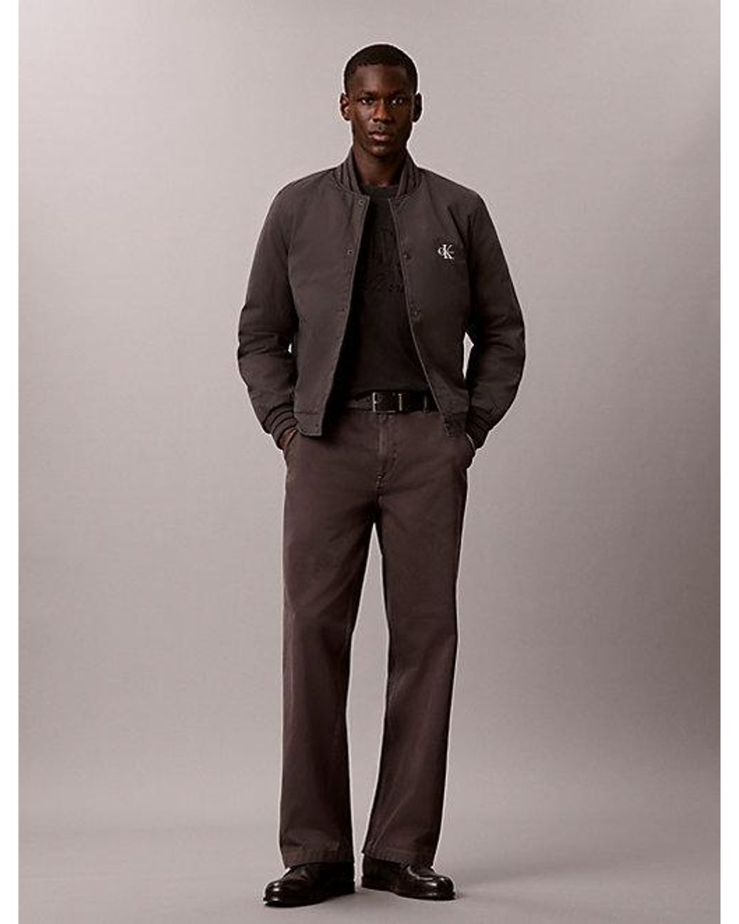 Calvin Klein Brown Jeans Baggy Chino Pants for men